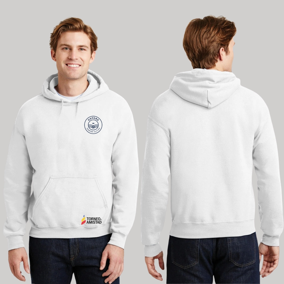 Sudadera Hoodie Unisex Algodón Poliéster Torneo de la Amistad D2E Oxford