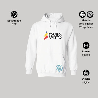 Sudadera Hoodie Unisex Algodón Poliéster Torneo de la Amistad D3T Andes