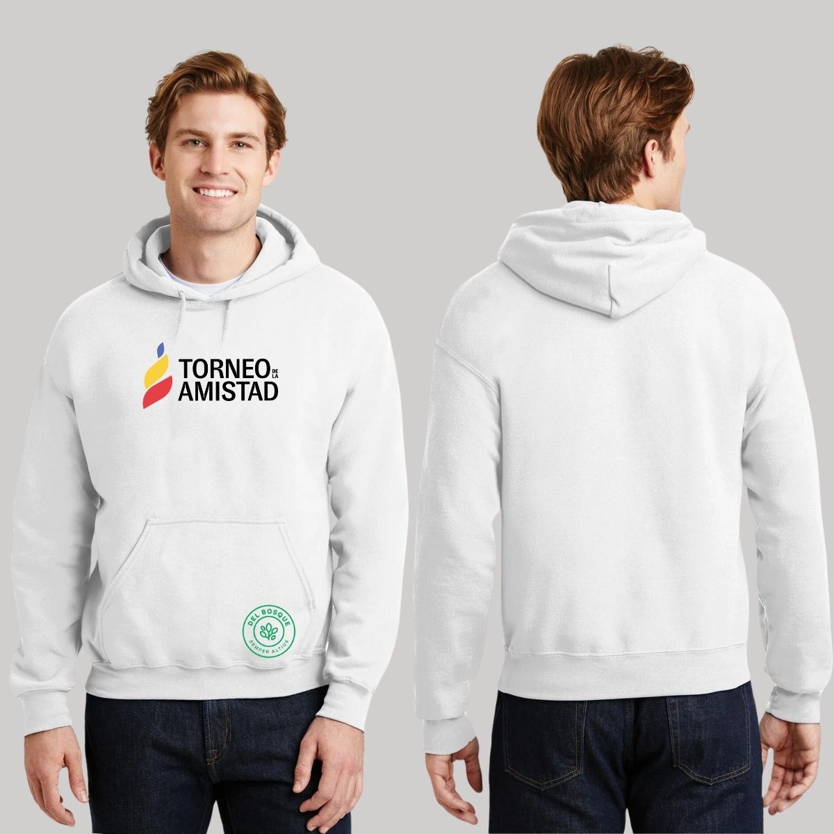 Sudadera Hoodie Unisex Algodón Poliéster Torneo de la Amistad D3T Del Bosque