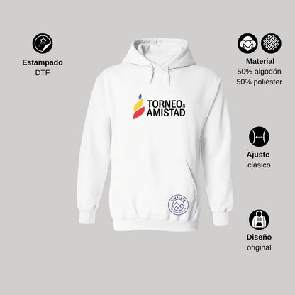 Sudadera Hoodie Unisex Algodón Poliéster Torneo de la Amistad D3T Himalaya