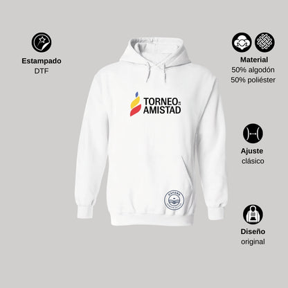 Sudadera Hoodie Unisex Algodón Poliéster Torneo de la Amistad D3T Oxford