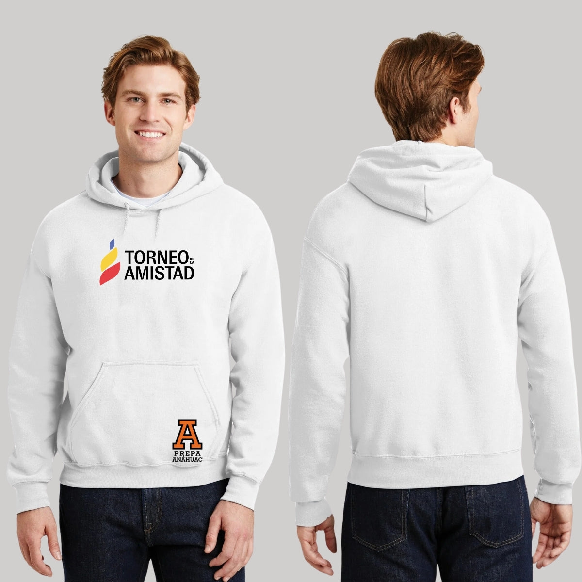 Sudadera Hoodie Unisex Algodón Poliéster Torneo de la Amistad D3T Prepa Anahuac