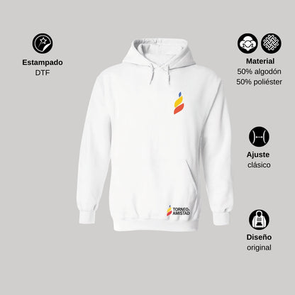 Sudadera Hoodie Unisex Algodón Poliéster Torneo de la Amistad D5